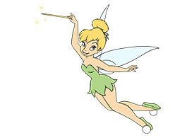 Tinker Bell From Peter Pan Vector