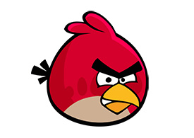 Red Angry Bird Free Vector