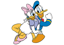 Donald Duck and Daisy Duck Free Vector