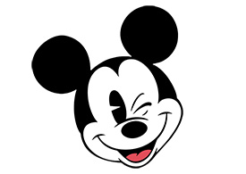 Mickey Mouse Face Free Vector