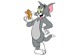 Tom Holding Jerry Free Vector