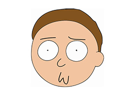 Morty Face Vector