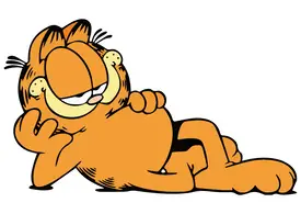 Garfield in a Sexy Pose Free Vector