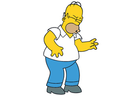 Homer Simpson D'Oh! Free Vector