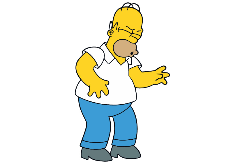 Homer Simpson D'Oh! Free Vector - SuperAwesomeVectors