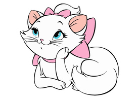 Marie The Aristocats Free Vector