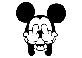 Mickey Mouse Fuck Off Vector