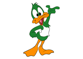 Plucky Duck Free Vector Character
