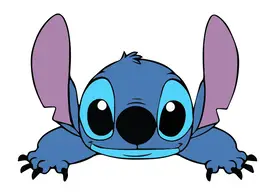 Stitch Ugly Blue Creature Vector