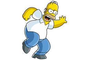Angry Homer Simpson Free Vector