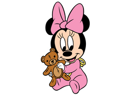 Baby Minnie Mouse Free Vector