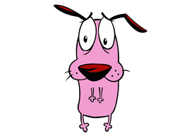 Courage the Cowardly Dog Free Vector Character