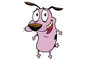 Happy Courage the Cowardly Dog Free Vector