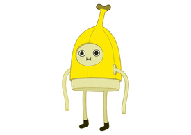 Banana Man Adventure Time Vector