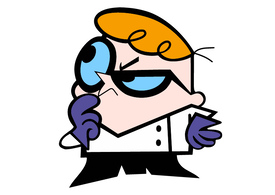 Dexter Thinking Free Vector Character
