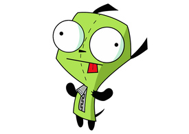 Gir From Invader Zim Series Free Vector