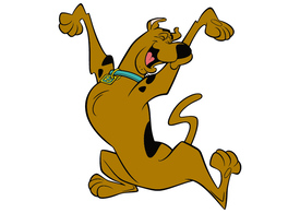 Happy Scooby-Doo Free Vector Character