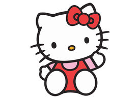 Hello Kitty Free Vector Illustration