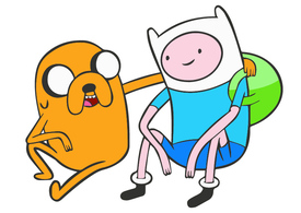 Jake and Finn Free Vector