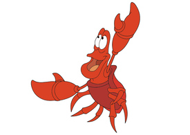 Sebastian Crab Free Vector Character