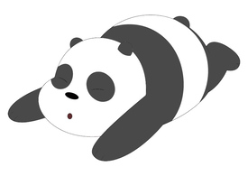 Sleeping Panda We Bare Bears Free Vector