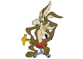 Wile E. Coyote Thinking Vector