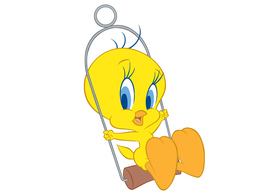 Swinging Tweety Vector