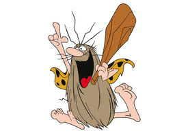 Captain Caveman Vector