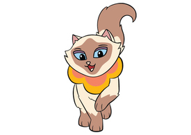 Sagwa The Chinese Siamese Cat Free Vector