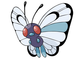 Butterfree Pokemon Vector