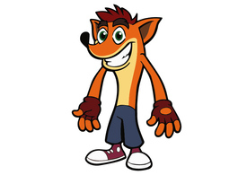 Crash Bandicoot Vector