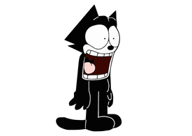 Felix the Cat Scared Vector