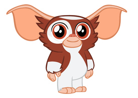 Gizmo Gremlins Cartoon Style Vector