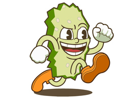 Mr. Pickle BurgerTime Free Vector