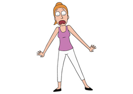 Summer Smith Rick and Morty Free Vector