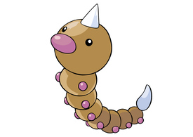 Weedle Pokemon Vector