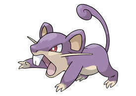 Rattata Pokemon Vector