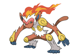 Infernape Pokemon Vector