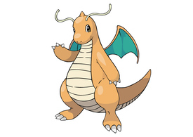 Dragonite Pokemon Vector