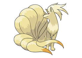 Ninetales Pokemon Vector