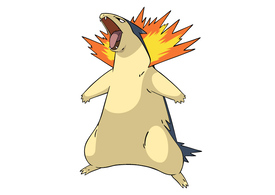 Typhlosion Pokemon Vector