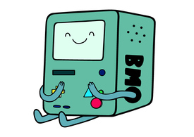 BMO Console Adventure Time Vector