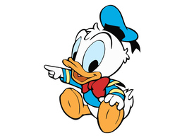 Baby Donald Duck Free Vector