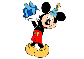 Mickey Mouse Birthday Free Vector