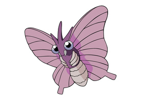 Venomoth Pokemon Vector