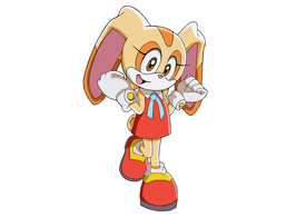 Cream The Rabbit Free Vector