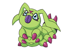 Wormmon Digimon Vector