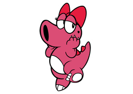 Birdo Super Mario Free Vector