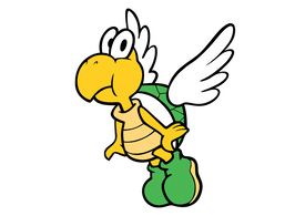 Green Koopa Paratroopa Free Vector