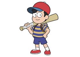 Ness EarthBound Cartoon Style Vector